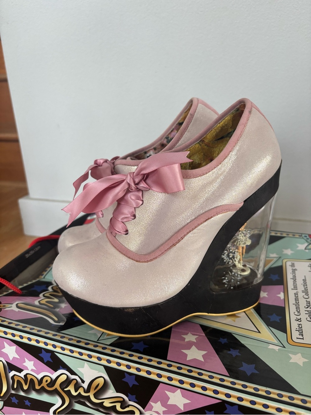 Irregular Choice Ballerina Glissade Heels in Pink